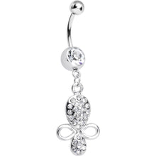Load image into Gallery viewer, Clear Gem Benevolent Jeweled Belly Ring
