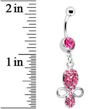 Load image into Gallery viewer, Pink Gem Benevolent Jeweled Belly Ring
