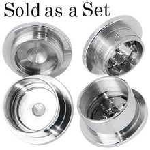 Load image into Gallery viewer, 5/8 Stainless Steel Herb Stash and Grinder Plug Set
