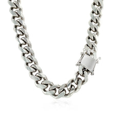 Load image into Gallery viewer, Sterling Silver Rhodium Plated Miami Cuban Chain 8.4mm
