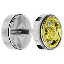 Load image into Gallery viewer, Anodized Titanium Gold Pot Leaf Cheater Plug
