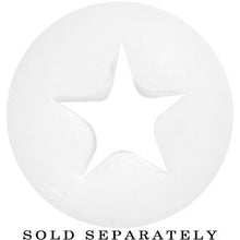 Load image into Gallery viewer, 0G White Star Silicone Flexible Tunnel
