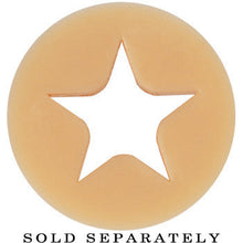 Load image into Gallery viewer, 1/2 Flesh Star Silicone Flexible Tunnel

