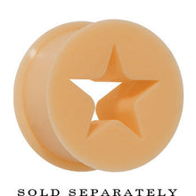 Load image into Gallery viewer, 1/2 Flesh Star Silicone Flexible Tunnel
