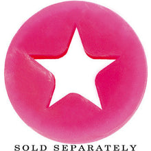 Load image into Gallery viewer, 9/16 Pink Star Silicone Flexible Tunnel
