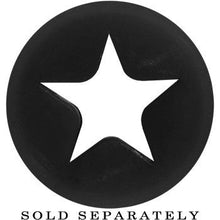 Load image into Gallery viewer, 9/16 Black Star Silicone Flexible Tunnel
