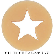 Load image into Gallery viewer, 9/16 Flesh Star Silicone Flexible Tunnel
