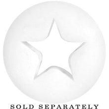 Load image into Gallery viewer, 5/8 White Star Silicone Flexible Tunnel
