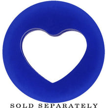 Load image into Gallery viewer, 1/2 Blue Heart Silicone Flexible Tunnel
