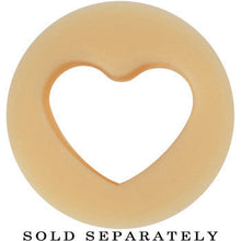 Load image into Gallery viewer, 1/2 Flesh Heart Silicone Flexible Tunnel
