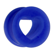 Load image into Gallery viewer, 9/16 Blue Heart Silicone Flexible Tunnel
