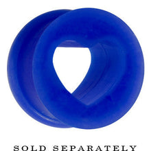 Load image into Gallery viewer, 9/16 Blue Heart Silicone Flexible Tunnel
