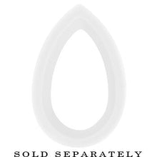Load image into Gallery viewer, 7.35mm White Teardrop Silicone Flexible Tunnel
