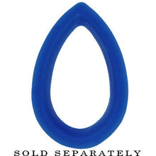 Load image into Gallery viewer, 7.35mm Blue Teardrop Silicone Flexible Tunnel

