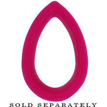 Load image into Gallery viewer, 1/2 Purple Teardrop Silicone Flexible Tunnel
