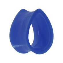 Load image into Gallery viewer, 18mm Blue Teardrop Silicone Flexible Tunnel

