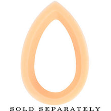 Load image into Gallery viewer, 18mm Flesh Teardrop Silicone Flexible Tunnel
