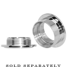 Load image into Gallery viewer, 18mm Black Clear Double Gem Screw Fit Tunnel
