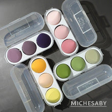 Load image into Gallery viewer, 3/4 Piece Set Of Makeup Sponge Healthy Latex Soft Sponge Wet And Dry Set Beauty Makeup Tool Colorful Makeup Sponges Set For Womens
