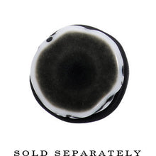 Load image into Gallery viewer, 0G Black White Resin Native Skull Taper
