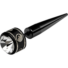 Load image into Gallery viewer, Acrylic Clear Gem Yin Yang Fake Taper Ear Plug
