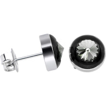 Load image into Gallery viewer, 9mm Bezel June Birthstone Stud Earrings
