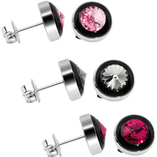 Load image into Gallery viewer, 11mm Stainless Steel Round Stud Earring
