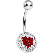 Load image into Gallery viewer, Red Brilliance Gem Heart Belly Ring
