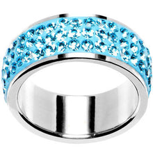 Load image into Gallery viewer, Size 6 - Aqua Crystal Ferido Ring
