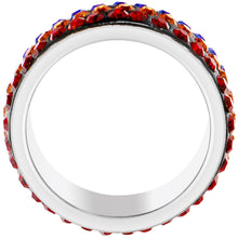 Load image into Gallery viewer, Size 6 - Rainbow Crystal Ferido Ring
