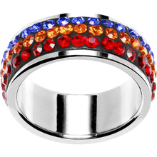 Load image into Gallery viewer, Size 6 - Rainbow Crystal Ferido Ring

