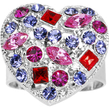 Load image into Gallery viewer, Romantic Heart Adjustable Ring
