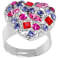 Load image into Gallery viewer, Romantic Heart Adjustable Ring
