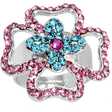 Load image into Gallery viewer, Charismatic Crossing Flower Adjustable Ring
