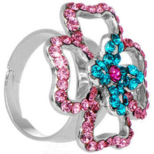 Load image into Gallery viewer, Charismatic Crossing Flower Adjustable Ring
