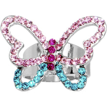 Load image into Gallery viewer, Fanciful Butterfly Adjustable Ring
