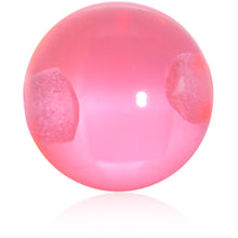 Load image into Gallery viewer, 4mm Pink Acrylic Captive Bead Ring Replacement Ball
