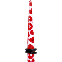 Load image into Gallery viewer, 4G Lovely Red Heart Acrylic Ear Taper
