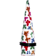 Load image into Gallery viewer, 5/8 Multi Color Butterfly Acrylic Ear Taper
