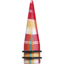Load image into Gallery viewer, 5/8 Acrylic Plaid Taper Ear Plug
