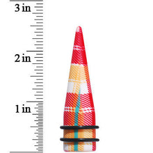 Load image into Gallery viewer, 5/8 Acrylic Plaid Taper Ear Plug
