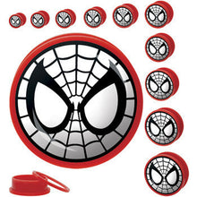 Load image into Gallery viewer, 1 inch Spiderman Screw Fit Plugs Set
