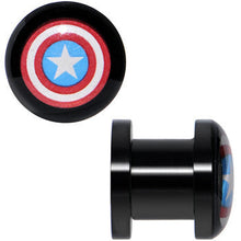 Load image into Gallery viewer, 0G Captain America Screw Fit Plugs Set
