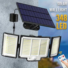 Load image into Gallery viewer, 348 LED Motion Sensor Solar Lights Outdoor with Remote Control
