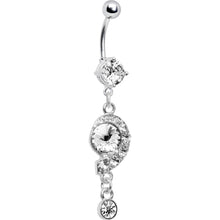 Load image into Gallery viewer, Crystalline Gem Breathtaking Drop Belly Ring
