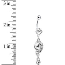 Load image into Gallery viewer, Crystalline Gem Breathtaking Drop Belly Ring
