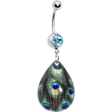 Load image into Gallery viewer, Enchanting Peacock Design Belly Ring
