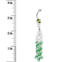 Load image into Gallery viewer, Green Dress to Impress Drop Belly Ring
