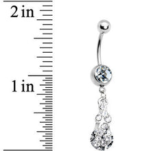 Load image into Gallery viewer, Crystalline Radiant Gem Drop Belly Ring
