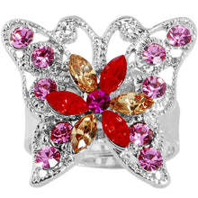 Load image into Gallery viewer, Butterfly Bling Adjustable Ring
